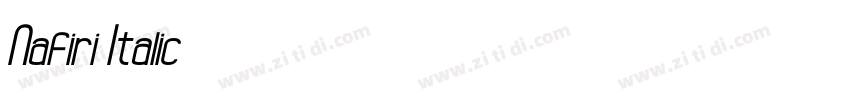 Nafiri Italic字体转换